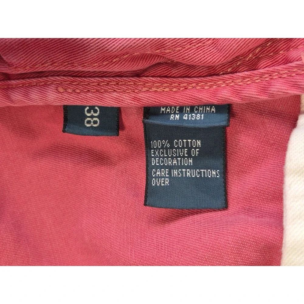 Polo Ralph‎ Lauren Mens Pink Chino Shorts Size 38 Cotton Classic Casual Preppy
